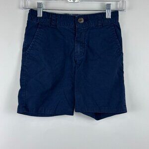 Cat & Jack Boys' Stretch Flat Front Uniform Chino Shorts Navy